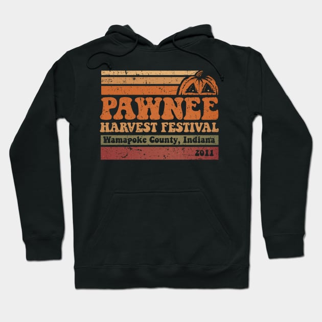 Vintage Pawnee Harvest Festival Hoodie by kg07_shirts